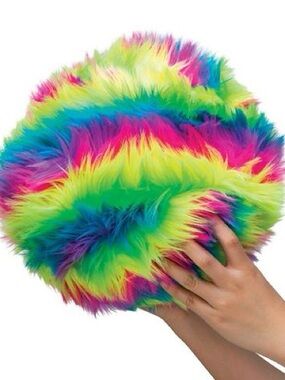 Nee Doh Dohzee - Furry Rainbow Ball